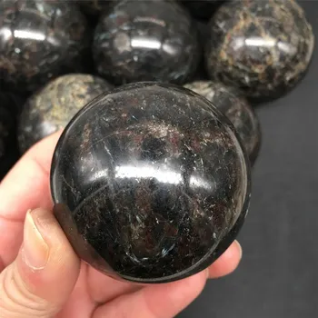 Natural Astrophyllite esfera de cristal de cuarzo cristales de bolas de mineral de sanación espiritual piedras para la decoración del hogar