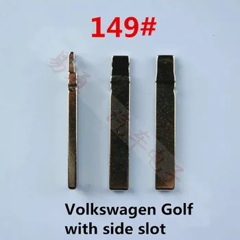 NO. 149 Llave Para Volkswagen Golf Flip Clave de la Cuchilla Con el Lado de la Ranura, el Origen de Coche en Blanco de Llave Remoto[10pcs/lote].
