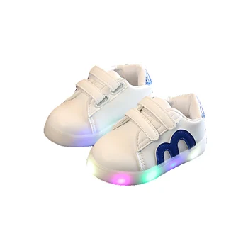 Bebé Zapatos de los Niños de la Moda LED Iluminado Niños Zapatos Casuales Primavera/Otoño Fresco a los Niños de las Niñas de Zapatillas de 4 Colores de Estilo