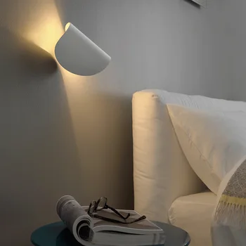 Nórdico Moderno LED de Interior Giratorio de Pared Lámparas de Dormitorio, Sala de estar Luces de Pared Norte de la Cabecera de la Decoración de la Iluminación de la Casa 110-240V