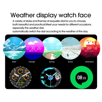 LEMFO LF26 1.3 Pulgadas Full Touch 360*360 Amoled HD de Pantalla de Reloj Inteligente Hombres Bluetooth 5.0 Clima de la Cara del Reloj Smartwatch Para Android