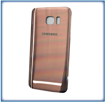 10pcs Nueva parte Trasera del Panel de Cristal de la Batería de la contraportada Para Samsung Galaxy S7 G930 / S7 borde G935 Cubierta de la Batería de Vidrio Con Pegatinas