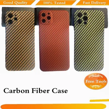 Diseño de Fibra de carbono de Caso Para iPhone12 Caso Para el iPhone 12 Pro Max de Fibra de Carbono Patrón de Caso Para iPhone12 mini caja del Teléfono