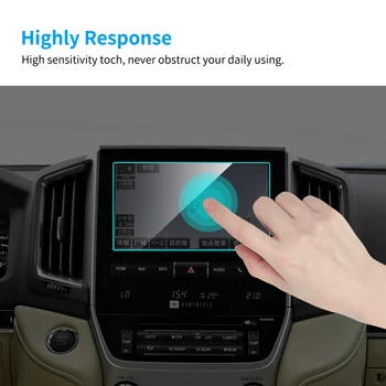 Coche Protector de Pantalla para Toyota Land Cruiser 2016 de GPS del Coche de la Navegación de Vidrio Templado Protector de la Película de Interiores de Automóviles Accesorios