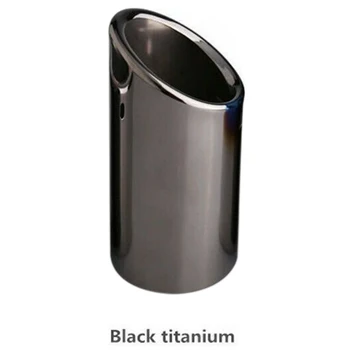 2X Titanio Negro del Coche de los Tubos de Escape de Cola Consejos para BMW E90 E92 325 3 Series 328I
