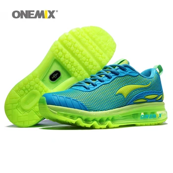 ONEMIX Max Mujer Zapatillas Para Mujer Agradable Entrenadores de atletas Bebé Azul Zapatillas de Deporte Zapatos Cojín de Caminar al aire libre Zapatillas de deporte
