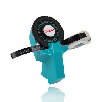 1Pcs de Color Azul DIY Manual de etiqueta de fabricante de máquina de escribir para MOTEX E101 label maker con 9mm etiqueta de Cinta dymo relieve label maker