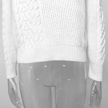 ArtSu Suéteres de las Mujeres 2019 Nueva Casual Sólido Suelto Suéter de los Hombros Desnudos de Punto Jerséis de Invierno Suéteres de gran tamaño ASSW60310