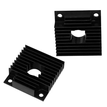 10 piezas de la Impresora 3D MK7 / MK8 Negro Extrusora de Alúmina-Resistente al Disipador de Calor de 40 x 40 x 11mm