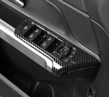Para Mercedes-Benz GLA-Class H247 GLA200 220 250 2020 2021 fibra de Carbono, el estilo de la Ventana de la Puerta Apoyabrazos de la Cubierta del Interruptor del Panel de Guarnecido