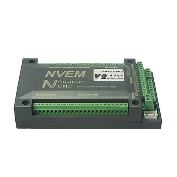 200KHZ 4 Eje NVEM CNC Controlador de Ethernet Mach3 Movimiento de la Tarjeta de Control con 4 Ejes de Volante MPG Colgante de Generador de Pulso Manual