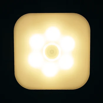 2021 Luz de la Noche Con Enchufe de la UE Smart Sensor de Movimiento LED Lámpara de Noche el Enchufe de la Pared la Luz de la Lámpara WC Lámpara de la Mesita Para el Vestíbulo de la Vía A8
