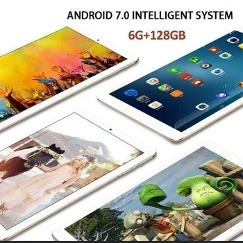 2020 Google Play 6GB de RAM de 128 gb ROM 10.1 pulgadas tablet Octa Core Dual SIM Tarjeta de Youtube IPS Gran Pantalla de Android 8.0 GPS tablets