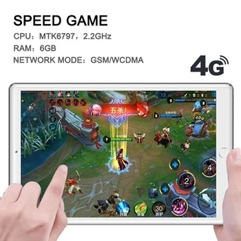 2020 Google Play 6GB de RAM de 128 gb ROM 10.1 pulgadas tablet Octa Core Dual SIM Tarjeta de Youtube IPS Gran Pantalla de Android 8.0 GPS tablets