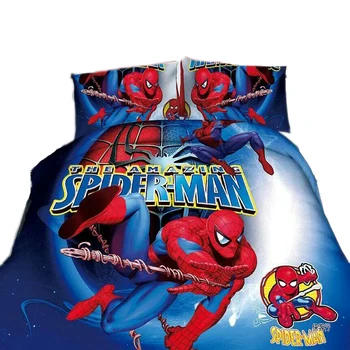 Disney, spiderman ropa de cama conjunto de dibujos animados de niño ropa de cama 3d de un solo tamaño twin 2/3/4 piezas edredón/edredón cubrir los niños adolescentes colchas de regalos
