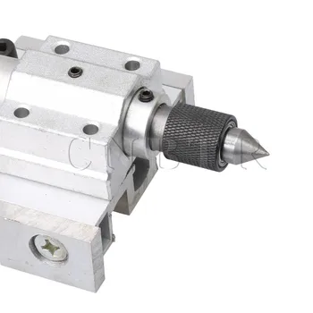 CNBTR 14x7.3x4.9cm de Metal de Plata de la Micro Máquinas de Torno Ajustable Contrapunto Perforadora Industrial de Procesamiento de Accesorios