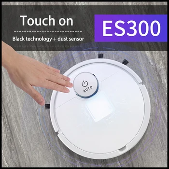 Limpieza automática del robot ES300 de la empresa de limpieza del hogar touch smart aspiradora 3-en-1 robot