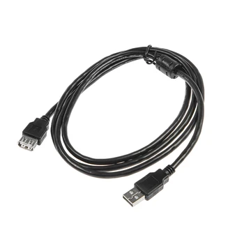 LuazON CAB-5 USB AM a USB AF Cable de Extensión de 1,5 m, Negro
