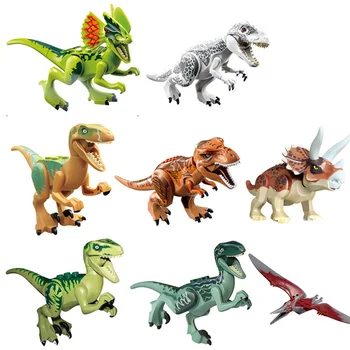 Jurassic Mundo de los Dinosaurios Figuras de BRICOLAJE Bloques de Construcción compatibles con la Marca de Ciudad Creativa de los Ladrillos de los Juguetes Educativos para Niños