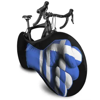 Bandera De Grecia En Un Elevado Puño al aire libre de la Bicicleta Único MTB impermeable de la Bicicleta cubierta de polvo Personalizada bicicleta de motocross BMX regalo