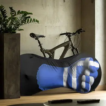 Bandera De Grecia En Un Elevado Puño al aire libre de la Bicicleta Único MTB impermeable de la Bicicleta cubierta de polvo Personalizada bicicleta de motocross BMX regalo