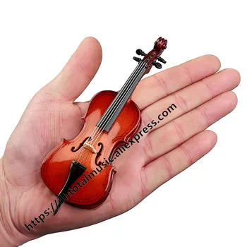 Miniatura Violonchelo Modelo De Réplica De Casa De Muñecas, Accesorios Mini Violonchelo Instrumento Musical Adornos De Decoración Para El Hogar En Casa De Muñecas, Accesorios