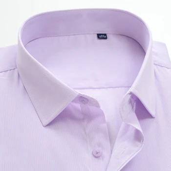De gran tamaño S-10XL suave y cómodo de alta calidad de la camisa a rayas 2020 otoño de la marca de ropa casual de negocios de la juventud camisa suelta