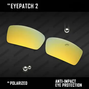OOWLIT Lentes de Reemplazos Para Oakley Eyepatch 2 OO9136 Gafas de sol Polarizadas - Múltiples Colores