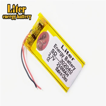 Batería de lipo 302040 032040 250mah 3.7 V batería de polímero de litio de MP3 MP4 GPS juguetes pequeños