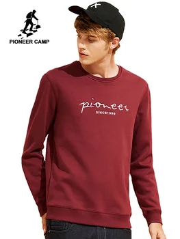 El Campamento de pioneros de la carta de bordado hombres sudaderas con capucha la marca de ropa casual de invierno gruesa de lana caliente sudadera macho verde rojo AWY702298