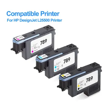 Para HP 789 Cabezal de impresión de Látex de Tinta del Cabezal de Impresión Para HP DesignJet L25500 Impresora CH612A - BK/Y CH613A - C/ LC CH614A-M/LM Cabezal de Impresión
