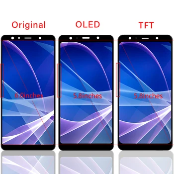 Super AMOLED LCD Para Samsung Galaxy A7 2018 LCD A750 Pantalla LCD A750F SM-A750F A750FN A750G Pantalla Táctil Digitalizador Asamblea
