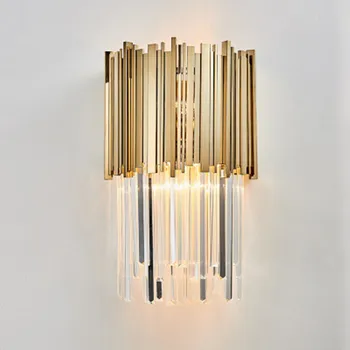 Moderno LED Lámpara de Pared de Luz AC110-240V Creativo de Oro de Diseño Creativo de la Casa de la Decoración de la lámpara de la Mesilla de Lámpara de Pared
