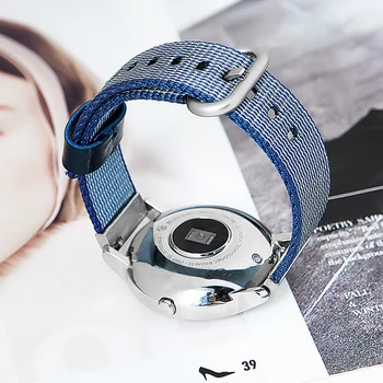 Para Huawei Smart Pulsera S1/B5/ajuste/watch NOKIA de ACERO de Repuesto de 18 mm Colores de Tejido de Nylon Correa de reloj de la Correa de Muñeca