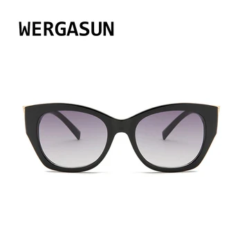 WERGASUN de la Marca del Diseñador de Moda Vintage Gafas de sol de las Mujeres Retro de Gafas de sol de la plaza Gafas de Sol Mujer UV400