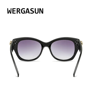 WERGASUN de la Marca del Diseñador de Moda Vintage Gafas de sol de las Mujeres Retro de Gafas de sol de la plaza Gafas de Sol Mujer UV400