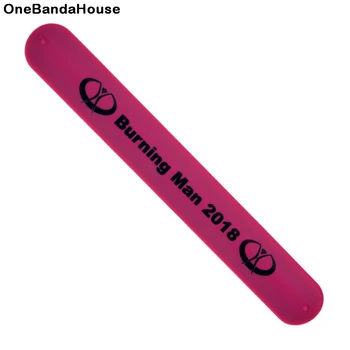 OneBandaHouse Diseño De Encargo De La Goma De Silicona De La Banda De La Palmada Impreso Yow Propio Logotipo Brazalete