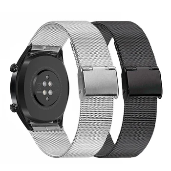 Para Huawei Watch GT2/GT Correa de Pulsera de 46 mm de Metal de la Banda de Reloj de Honor de la Magia 2 Smart Correa de Reloj para Amazfit GTR 47mm