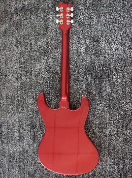 Weifang Rebon 6 Cuerda De Arco Metálico Rojo Guitarra Eléctrica
