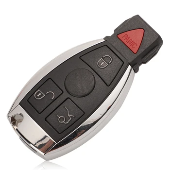 Jingyuqin 10pcs/lot 2 3 4 Botones Smart Remote Clave de Shell Para Mercedes Benz 2000+ NEC BGA Tipo de Auto Clave del Caso Fob Para MB