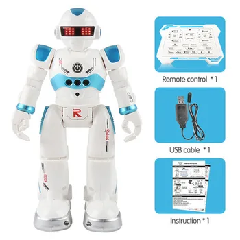 Robot de Control remoto Multi-función de Carga USB para Niños de Juguete de RC Robot Va a Cantar la Danza de la Figura de Acción Gesto Sensor de Robot