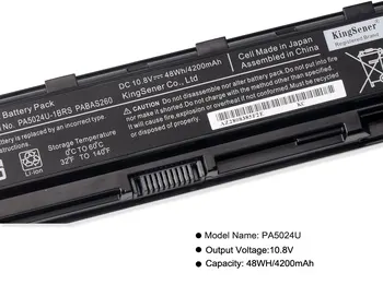 PA5024U de Batería del ordenador Portátil Para Toshiba Satellite C800 C850 C870 L800 L830 L840 L850 L855 L870 PA5025U PA5024U-1BRS PABAS260