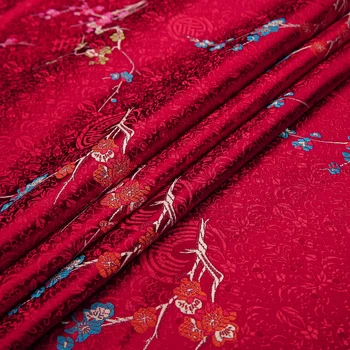 50*75 cm de la tela del telar jacquar para el kimono vestido de tela de satén de BRICOLAJE de tela para la belleza de la bolsa de