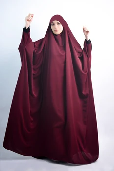 Eid Las Mujeres Musulmanas Con Capucha Hiyab Vestido De Oración Prenda Jilbab Abaya Cubierta Completa Ramadán Largo Khimar Vestido De Abayas Islámica Ropa Niqab