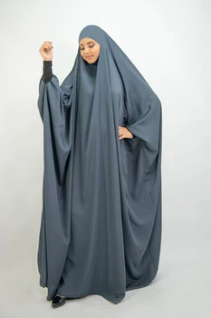 Eid Las Mujeres Musulmanas Con Capucha Hiyab Vestido De Oración Prenda Jilbab Abaya Cubierta Completa Ramadán Largo Khimar Vestido De Abayas Islámica Ropa Niqab