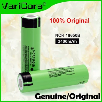 Genuino Original NCR18650B 3.7 V 18650 batería de 3400mah Batería Recargable de Litio para Baterías de Linterna