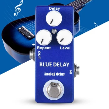 Mosky pedal de Delay Mini Guitarra Pedal de Efectos de un Azul Profundo True Bypass 9V Negativ Mini versión de Mad Professor de Zinc de la aleación de aluminio
