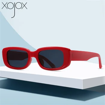 XojoX Vintage Gafas de sol de las Mujeres de Lujo de Diseño de la Marca de Gafas de Sol de los Hombres de la Plaza de los Anteojos de la Personalidad de los Tonos para las Mujeres UV400 Gafas de