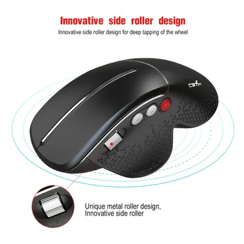Nueva marca Vertical del Ratón 2.4 G Ratón Inalámbrico Ergonómico Diseño de Agarre Cómodo Ratón Óptico 3600 DPI Equipo Gaming Mouse