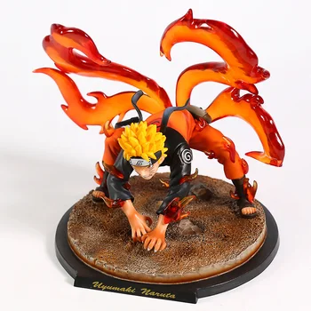 Naruto Shippuden Uzumaki Naruto Cuatro cola de la Versión 1 de la Forma de la Estatua de PVC Figura de Colección Modelo de Juguete